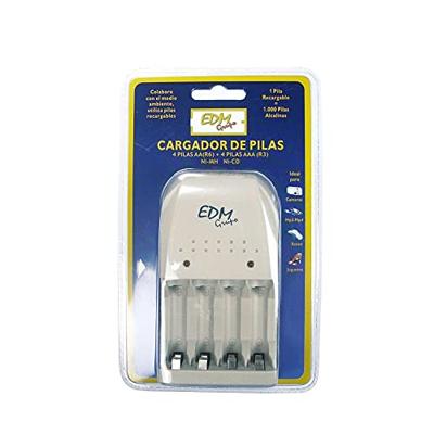 Batterijlader EDM 38706 4 Batterijen