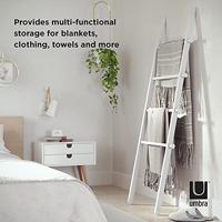 Umbra Leana handdoekladder 51x152x4cm Hout Wit 1017445-660 - thumbnail