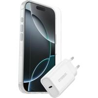 Otterbox Protection + Power KIT EU Set (hoesje + beschermglas + lader) Apple iPhone 16 Pro Transparant, Wit MagSafe compatible - thumbnail