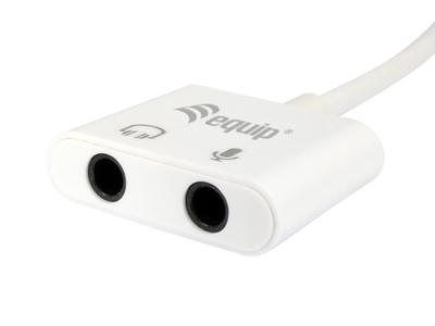 Equip 133460 audio kabel 2 x 3.5mm USB Wit Equip 133460 audio kabel 2 x 3.5mm USB Wit