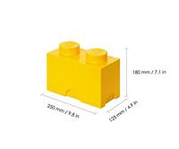 Room Copenhagen LEGO Storage Brick 2 Geel opbergdoos - thumbnail