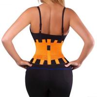 Mannen en vrouwen neopreen lumbale taille steun Unisex oefening gewicht verlies Burn shaper Gym Fitness gordel grootte: XL (oranje) - thumbnail