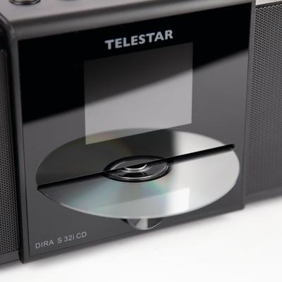 Telestar DIRA S32i CD EWF Multifunctionele Stereo Radio met CD-speler DAB+ / FM / Internet / Bluetooth Zwart - 30-320-02 Telestar DIRA S32i CD EWF Multifunctionele Stereo Radio met CD-speler DAB+ / FM / Internet / Bluetooth Zwart - 30-320-02