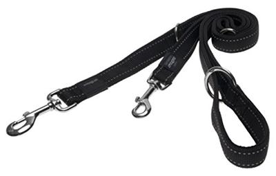 Rogz For Dogs lumberjack multipurpose lijn zwart