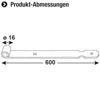 Connex Luikscharnier 16X600 Bvz - DYB2900121 - thumbnail