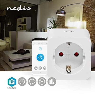 Nedis wifip121fwt smartlife smart stekker wi-fi energiemeter 3680 w type f (cee 7/3) -10 - 45 °c android / ios wit Nedis wifip121fwt smartlife smart stekker wi-fi energiemeter 3680 w type f (cee 7/3) -10 - 45 °c android / ios wit