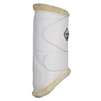 LeMieux Fleece Beenbeschermers wit maat:l - thumbnail