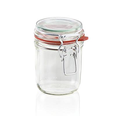 Leifheit 3192 weckpot met beugelsluiting 370 ml glas/rvs