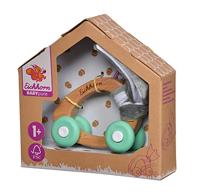 Eichhorn baby houten auto met pluche - thumbnail