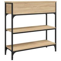 Wandtafel 72,5x25x75 cm bewerkt hout sonoma eikenkleurig - thumbnail
