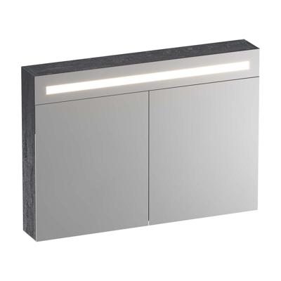 Brauer Promise Deluxe Spiegelkast - 100 cm - met Directe Verlichting - 2 Dubbelzijdige Spiegeldeuren - Damascus