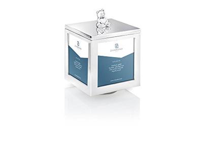 Zilverstad 6161261 Muziek- en fotodoos Beer-Hart verzilverd gelakt 77 x 77 x 109 mm