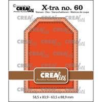 Crealies • xtra atc label met stiksteeklijn - thumbnail