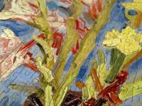 Vincent Van Gogh - Vaas met Gladiolen en Chinese Aster Puzzel 1000 Stukjes - thumbnail