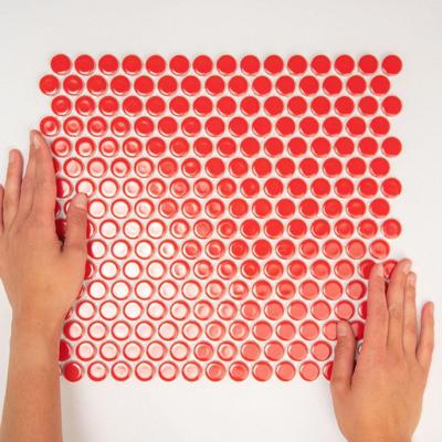 Mozaiek Coins Venice Rood 1,9x1,9