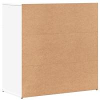 Dressoir 79x38x80 cm bewerkt hout wit - thumbnail