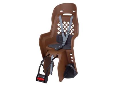 Polisport achterzitje joy frame bev. bruin donker grijs