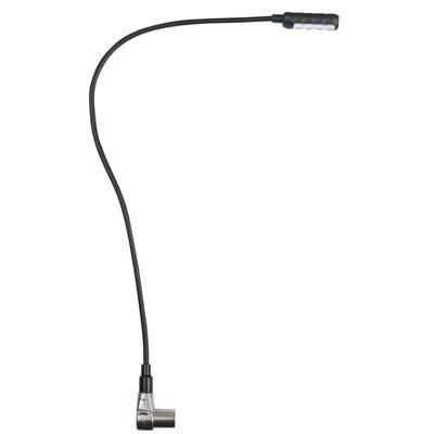 Showtec LED zwanenhalslampje 3-pins XLR haaks 50cm koud wit Showtec LED zwanenhalslampje 3-pins XLR haaks 50cm koud wit