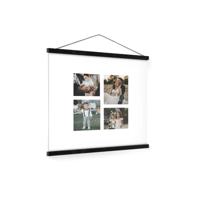 Gepersonaliseerde poster met zwarte posterhanger 50x50 - thumbnail