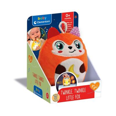 Clementoni baby twinkle winkle kleine vos knuffel nachtlamp