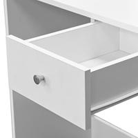 Kaptafel 75x40x141 cm spaanplaat wit - thumbnail