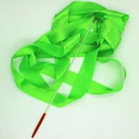 5 stuks 4 m artistieke kleur Turnen lint dans rekwisieten kinderen speelgoed (groen) - thumbnail