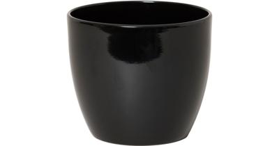 Floran bloempot boule 19,5x17 cm zwart