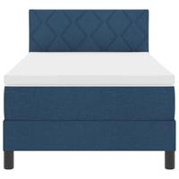 Boxspringbed met Matras Blauw 100x200 cm Stof - thumbnail