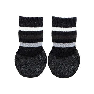 Trixie hondensokken anti-slip met rubberlaag rondom zwart Trixie hondensokken anti-slip met rubberlaag rondom zwart