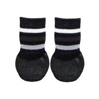 Trixie hondensokken anti-slip met rubberlaag rondom zwart - thumbnail