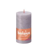 Bolsius shine rustiekkaars 130/68 frosted lavender - thumbnail