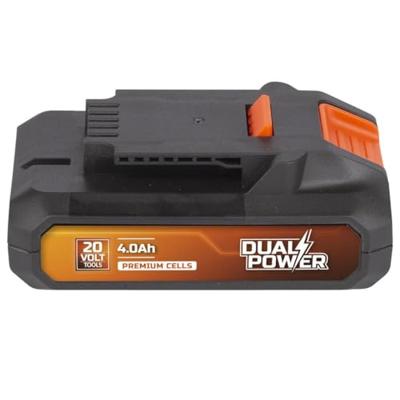 Dual Power batterij POWDP9024-20V, 4.0Ah - accu voor 20V toestellen - led-stroomindicator - batterijplatform