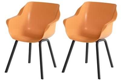 Sophie Elements dining armstoel Zwart Orange India Sophie Elements dining armstoel Zwart Orange India