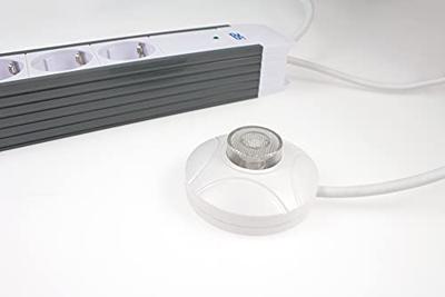 AS Schwabe 18670 Stekkerdoos met schakelaar Wit, Zwart Randaarde stekker 1 stuk(s)