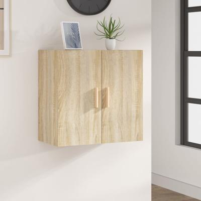 Wandkast 60x30x60 cm bewerkt hout sonoma eikenkleurig
