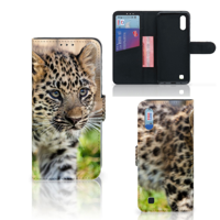 Samsung Galaxy M10 | Telefoonhoesje | Met pasjeshouder | Baby Luipaard - thumbnail