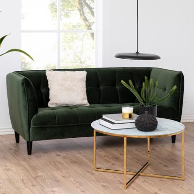 Bendt 2,5-zits Bank 'Erika' Velvet, kleur Forest Green Bendt 2,5-zits Bank 'Erika' Velvet, kleur Forest Green