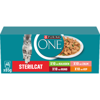 PURINA One kat gesteriliseerd, multivariëteiten, 40 x 85 g - thumbnail