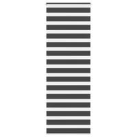 VidaXL Zebra rolgordijn 80x230 cm stofbreedte 75,9 cm zwart - thumbnail