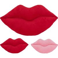 Kussen lip 52cm rood of roze - thumbnail