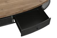 Hoofdtafel DKD Home Decor Bruin Zwart Metaal Spar 120 x 58 x 42 cm - thumbnail