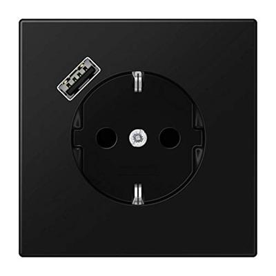 JUNG inb 1v ra kv usb lsz mat zwart WCD LS 1520-18 A SWM