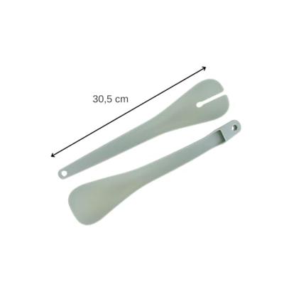 Set van 2 saladekommen en saladebestek - FACKELMANN - 20,5 en 25 cm