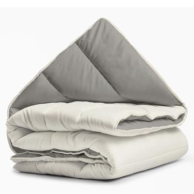 Sleeptime Dekbed zonder Overtrek - Creme/Kaki - Eenpersoons - 140 x 200 - Wasbaar Dekbed - Geschikt voor Alle Seizoenen - Hoesloos Dekbed