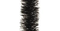 Guirlande lametta d10l270cm zwart - thumbnail