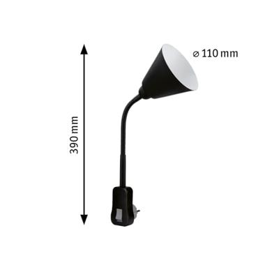 Paulmann Junus Stekkerlamp E14 20 W Zwart