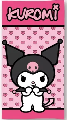 Hello Kitty Kuromi strandlaken 70 x 140 cm - polyester Hello Kitty Kuromi strandlaken 70 x 140 cm - polyester