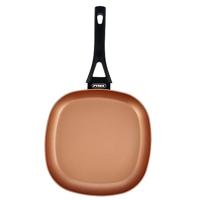Gladde Grillpan Pyrex Action Vierkant Metaal Ø 28 cm - thumbnail