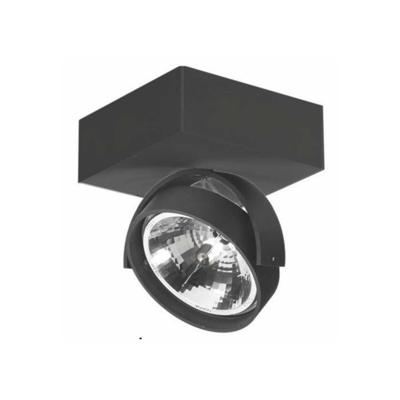 Artdelight 12 volt opbouwspotDutchess Block zwart - QR 0001 SQ ZW