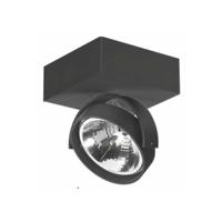 Artdelight 12 volt opbouwspotDutchess Block zwart - QR 0001 SQ ZW - thumbnail